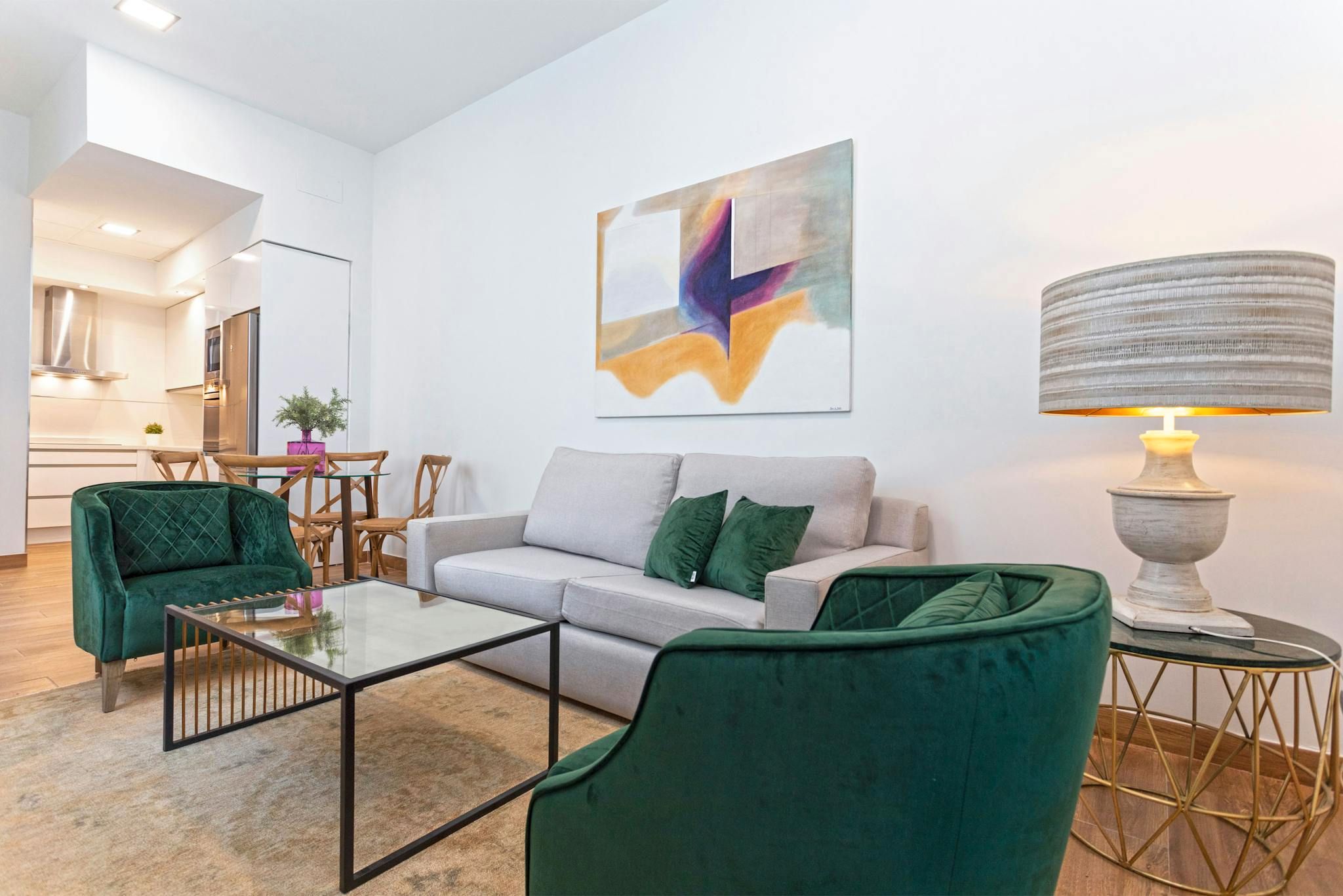 Living room of Flat to rent in  Sevilla Capital  with Air Conditioner, Heating and Washing machine