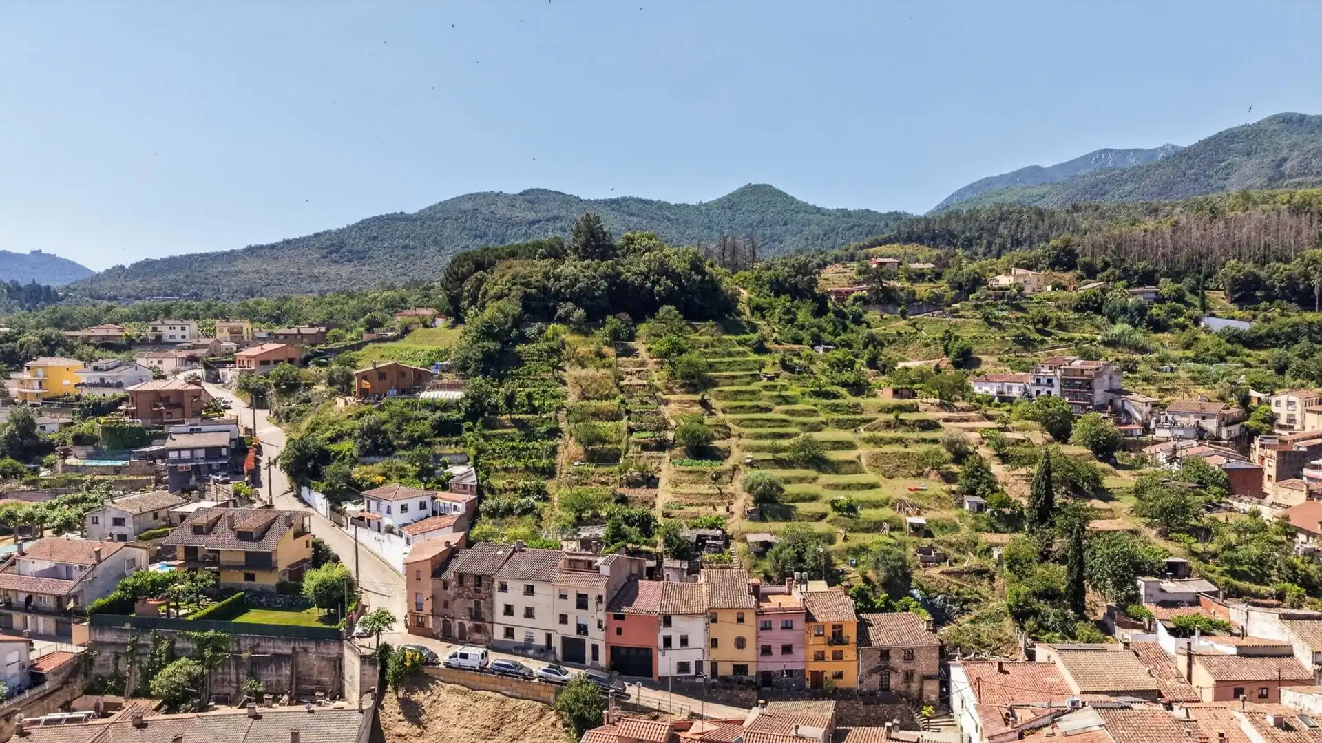 Vista exterior de Casa adosada en venta en Arbúcies