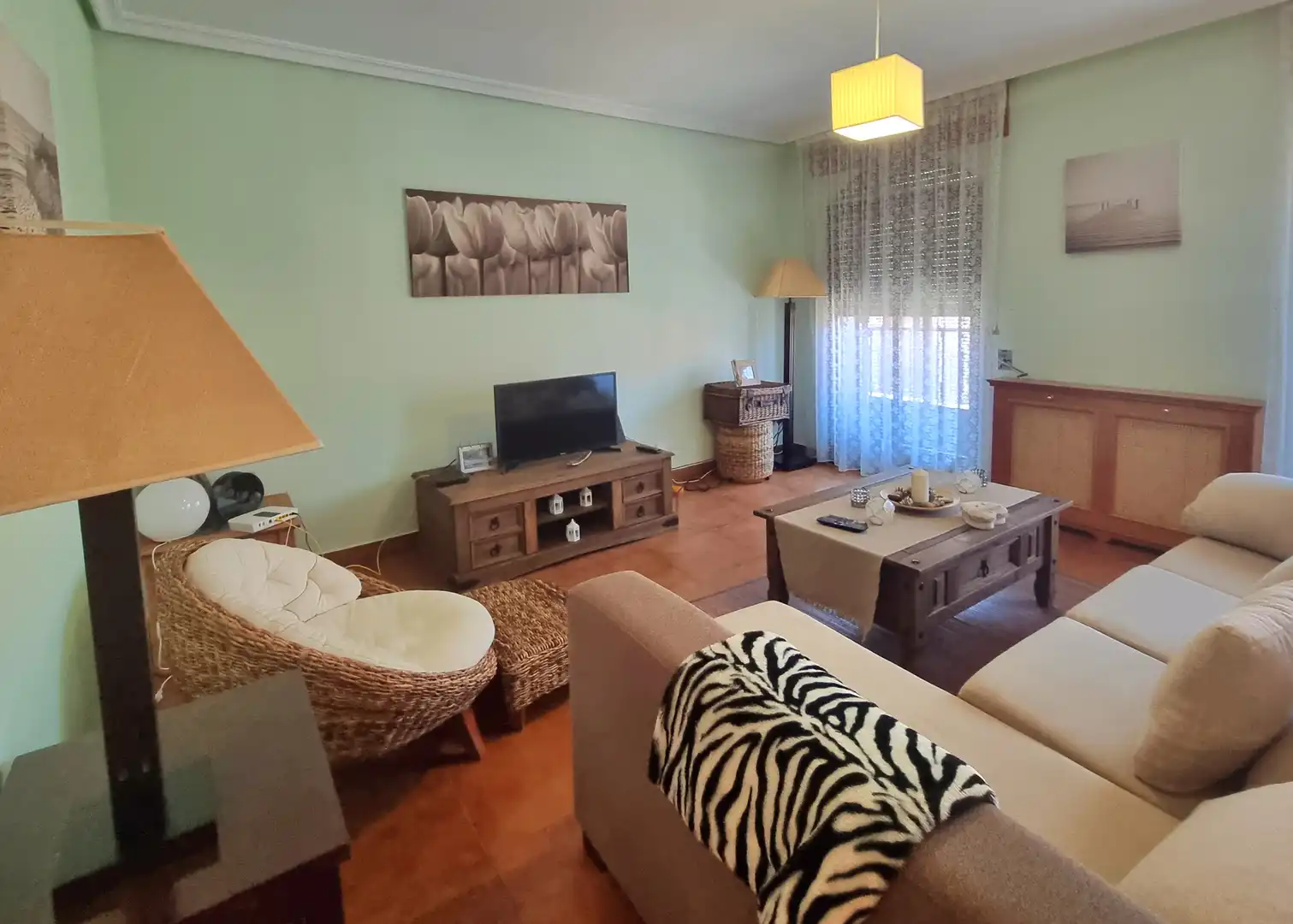 Sala de estar de Piso de alquiler en Colmenar Viejo con Amueblado