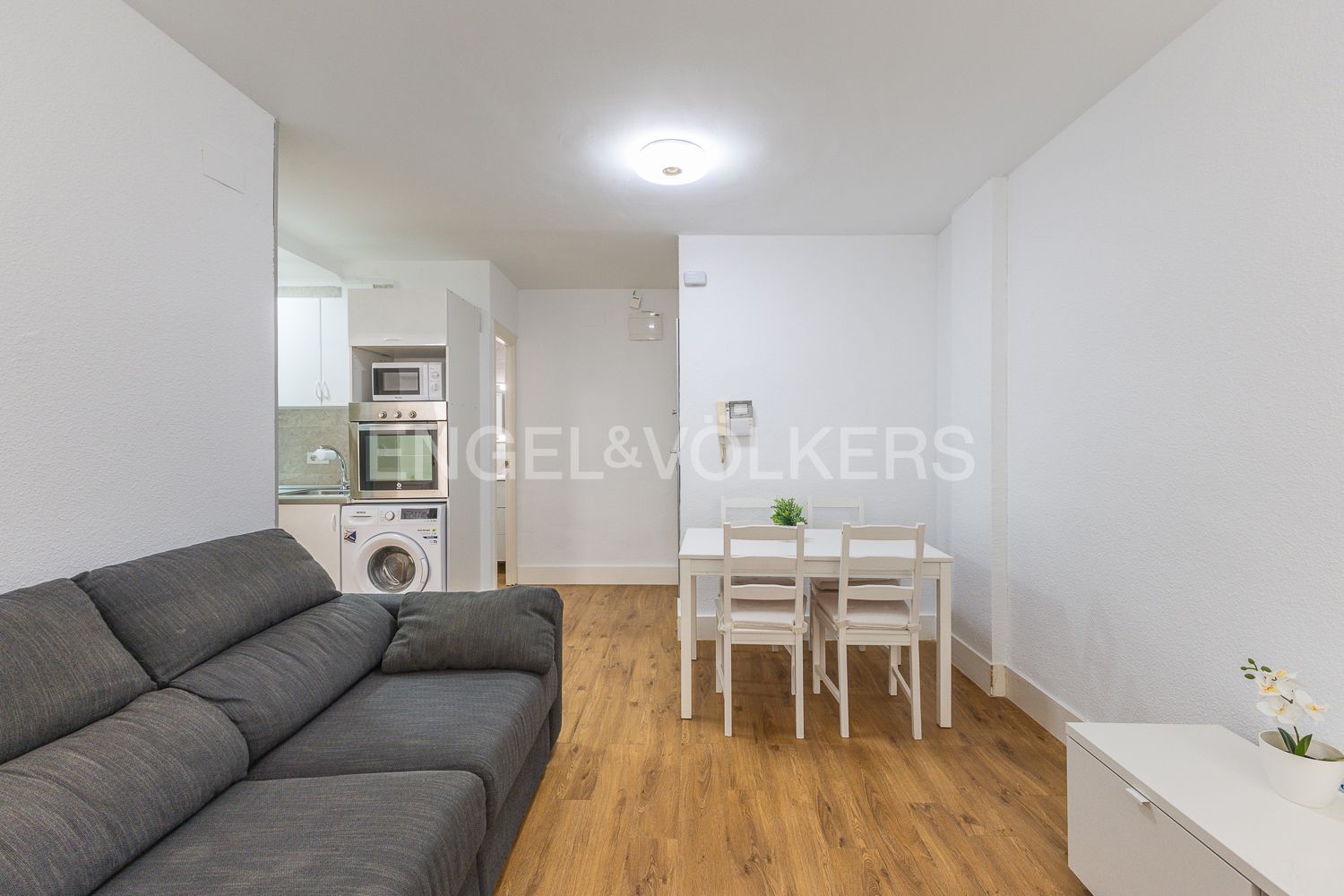 Sala d'estar de Apartament de lloguer en  Valencia Capital amb Aire condicionat, Calefacció i Moblat