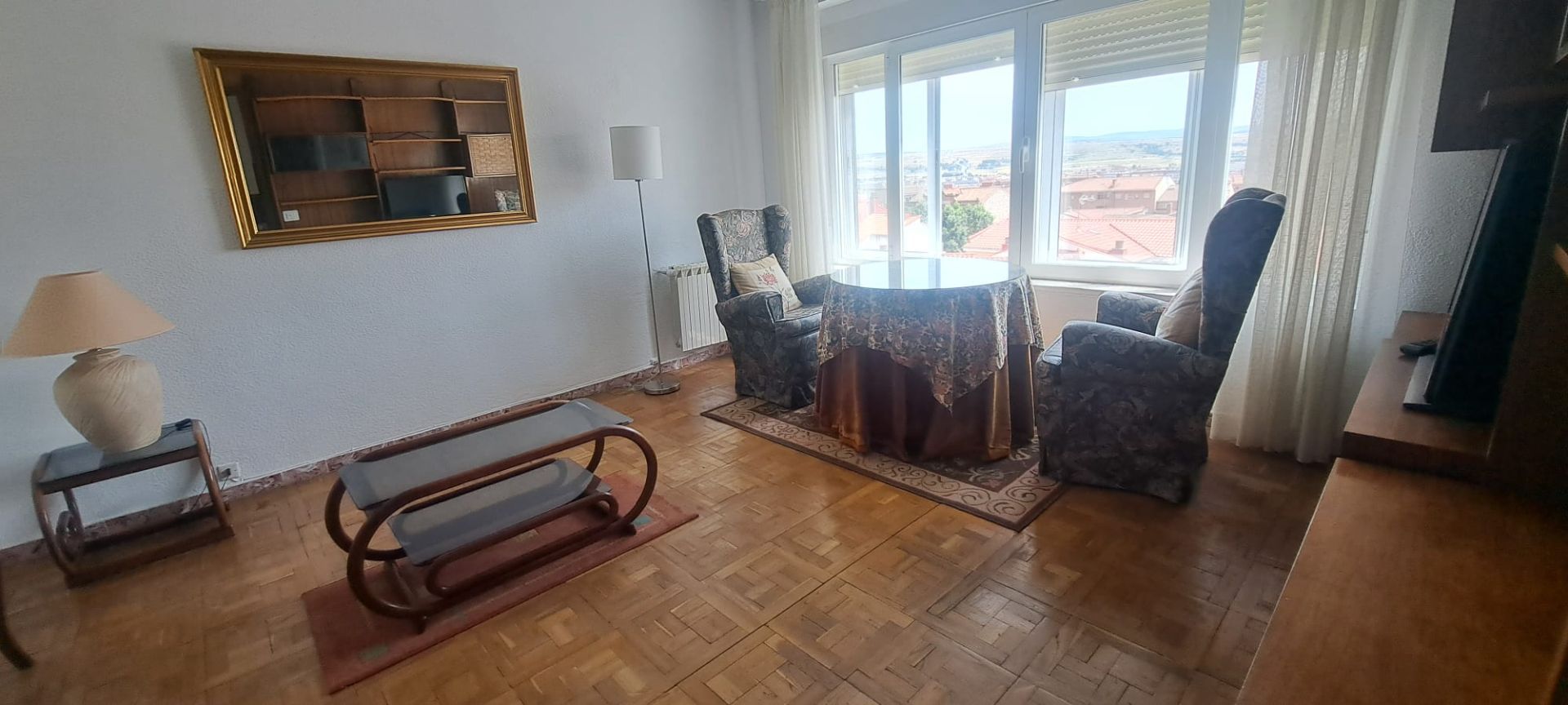 Living room of Flat to rent in Ávila Capital  with Heating, Furnished and Community pool