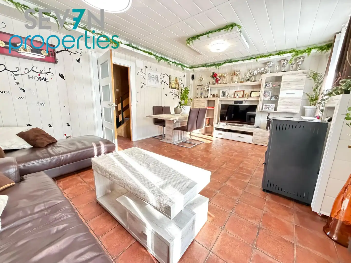 Sala d'estar de Casa adosada en venda en Méntrida amb Aire condicionat, Calefacció i Jardí privat