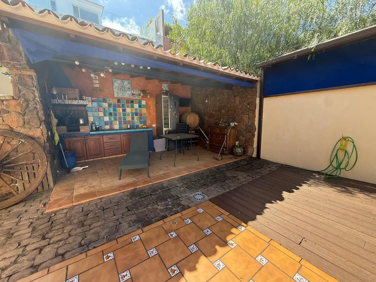 Terrassa de Casa o xalet en venda en El Sauzal amb Aire condicionat, Jardí privat i Terrassa