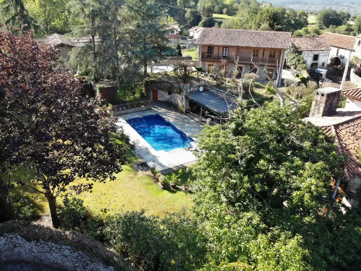 Piscina de Casa o chalet en venta en Mazcuerras con Jardín privado y Piscina