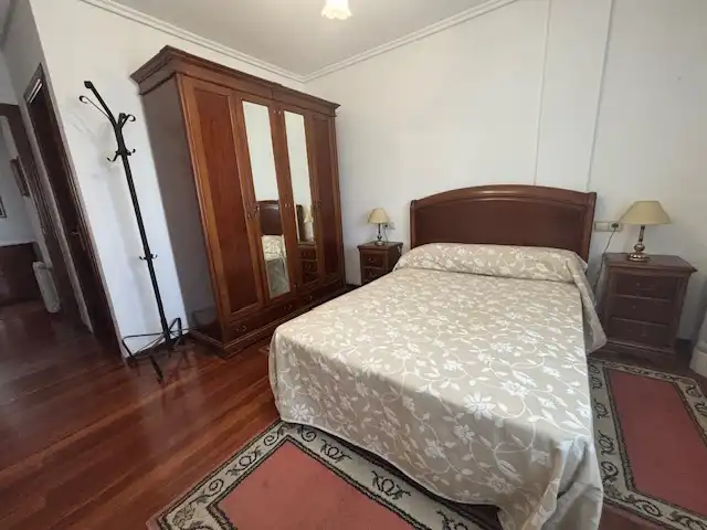 Bedroom of Flat for rent in Ferrol  with Heating, Parquet flooring and Storage room