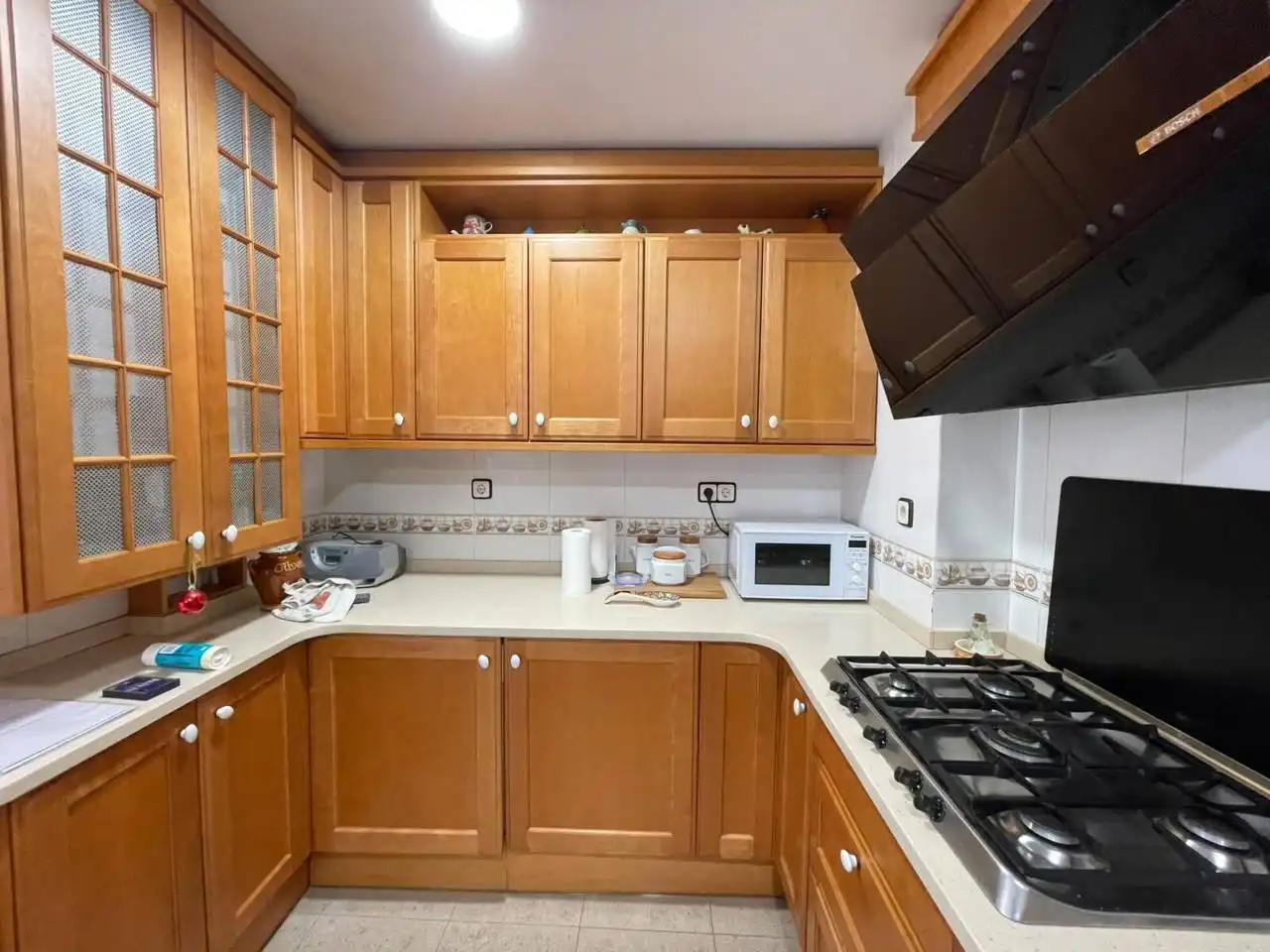 Küche von Wohnung zur Miete in Cerdanyola del Vallès mit Klimaanlage, Heizung und Privatgarten