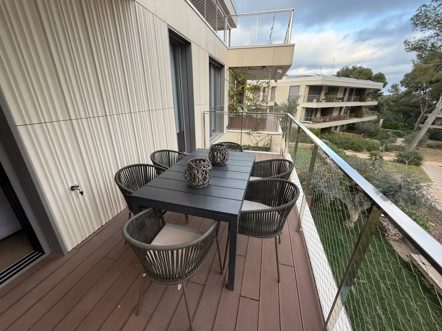 Terraza de Apartamento de alquiler en Salou con Aire acondicionado, Calefacción y Parquet