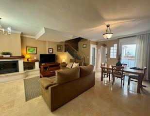 Living room of Single-family semi-detached for sale in Vélez-Málaga  with Terrace and Balcony