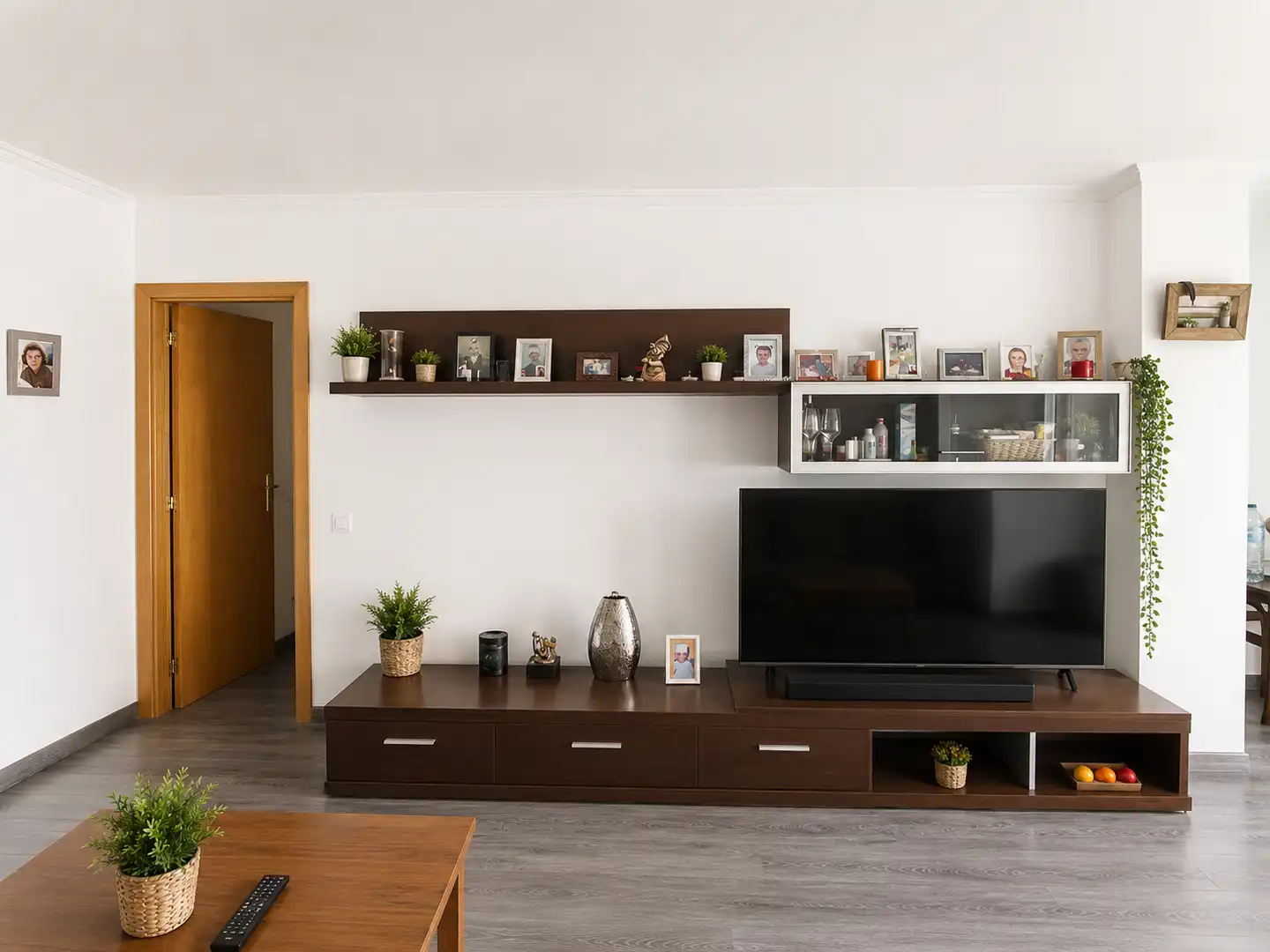 Wohnzimmer von Wohnung zum Verkauf in Terrassa mit Heizung, Parkett und Balkon