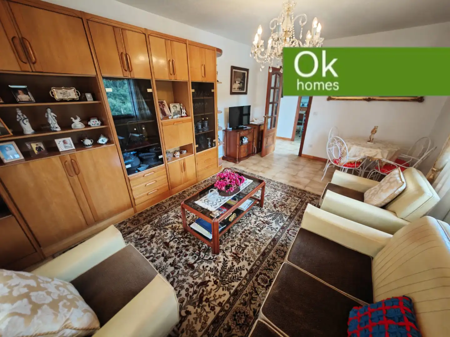 Sala de estar de Casa o chalet en venta en Mesía con Calefacción, Jardín privado y Parquet