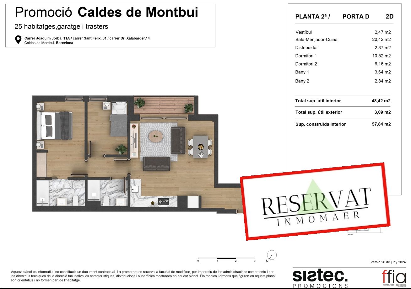 Piso en venta en Carrer Doctor Xalabarder, 14, Caldes de Montbui