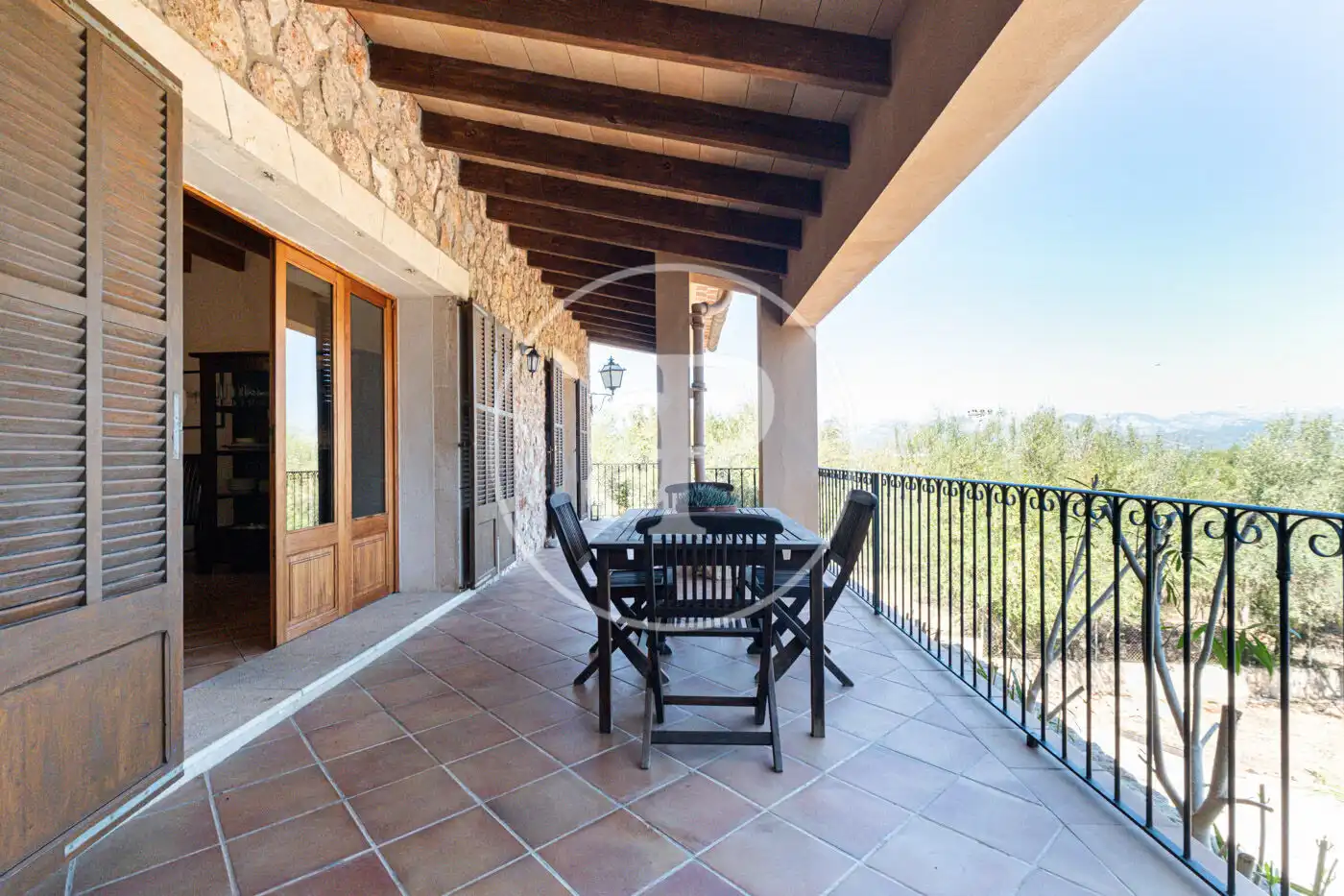 Terraza de Casa o chalet de alquiler en Santa Eugènia con Calefacción, Jardín privado y Terraza