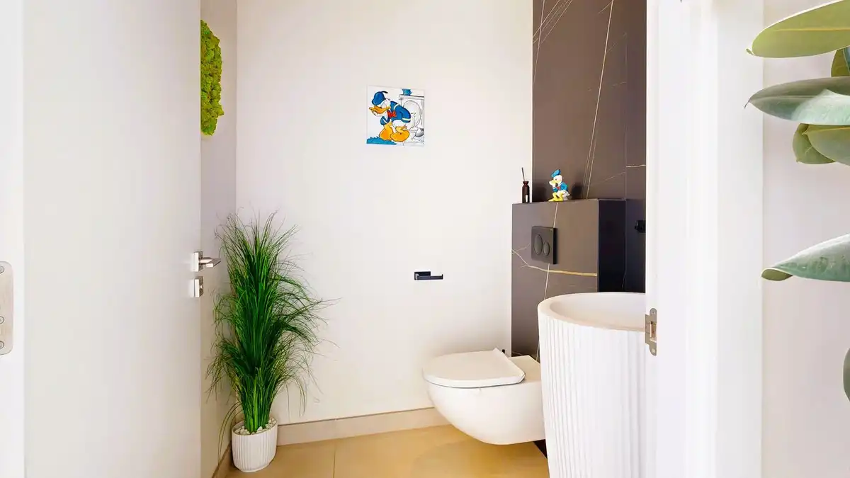 Bathroom of Houses for rent in Marbella  with Air Conditioner, Private garden and Terrace