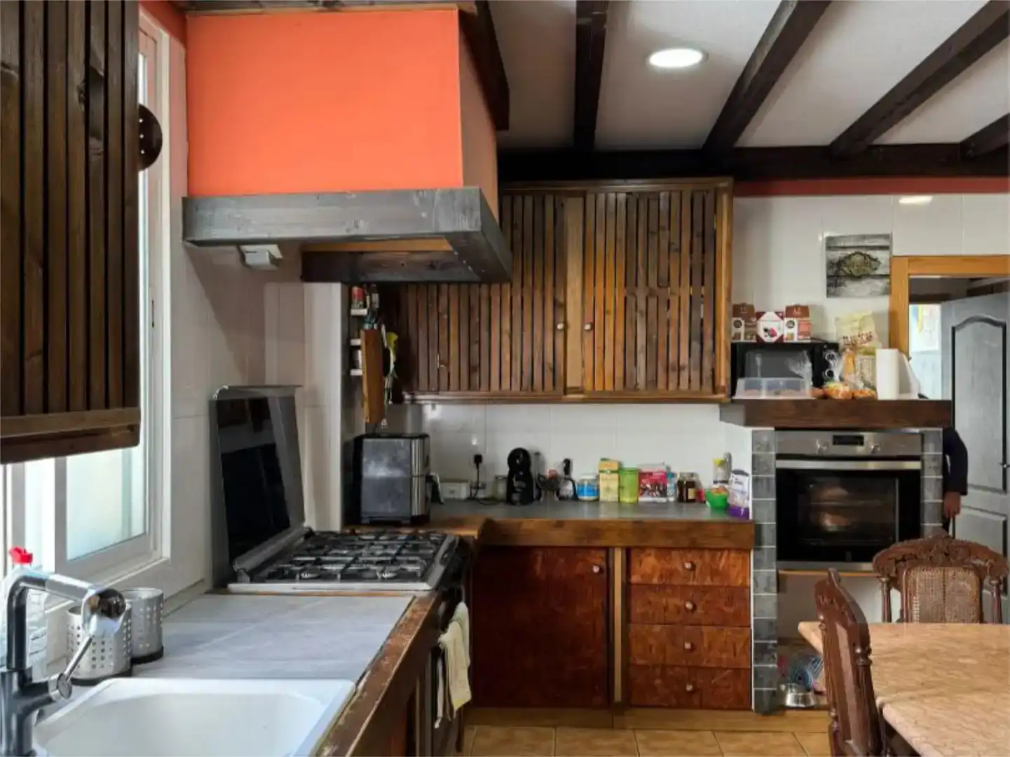 Kitchen of Flat for sale in Potries  with Air Conditioner, Private garden and Storage room