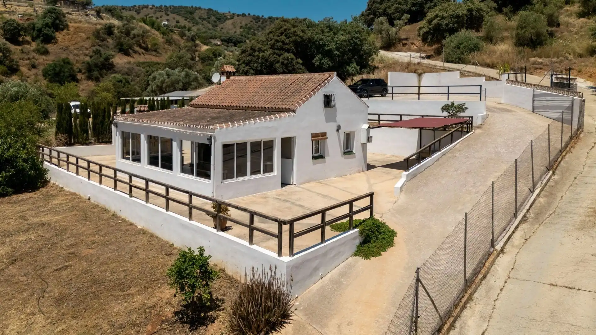 Exterior view of Country homes for sale in Monda  with Air Conditioner, Storage room and Swimming Pool