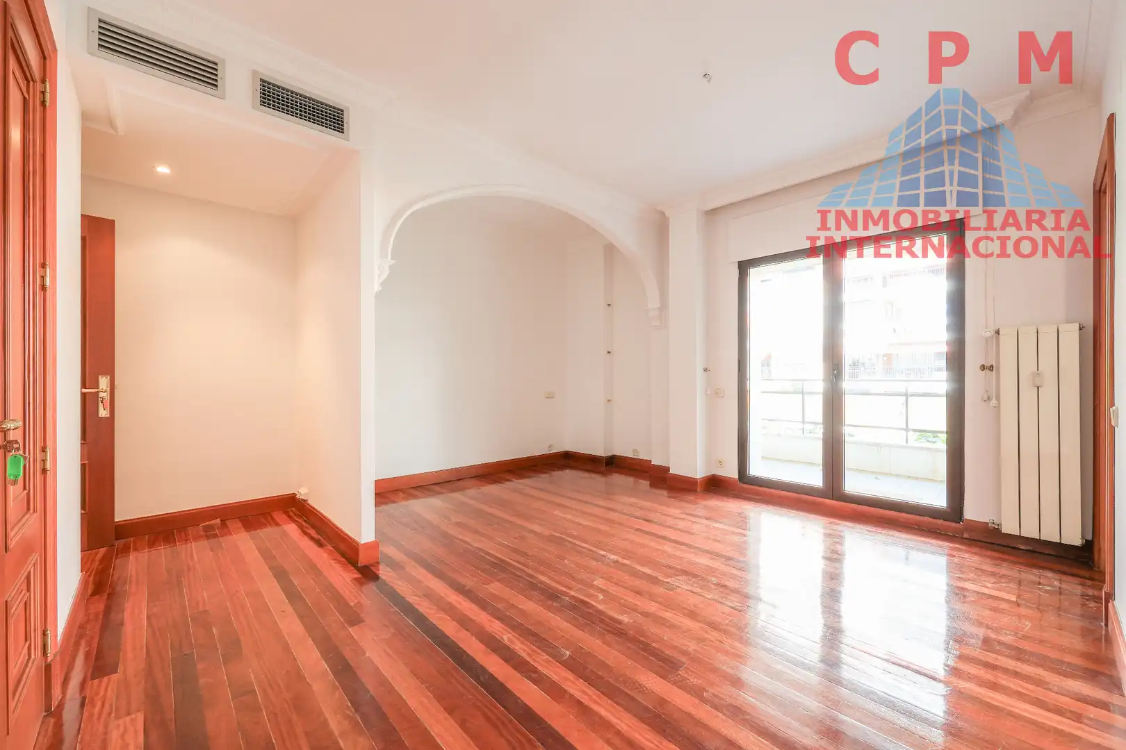 Wohnzimmer von Wohnung zur Miete in Madrid mit Klimaanlage, Heizung und Parkett
