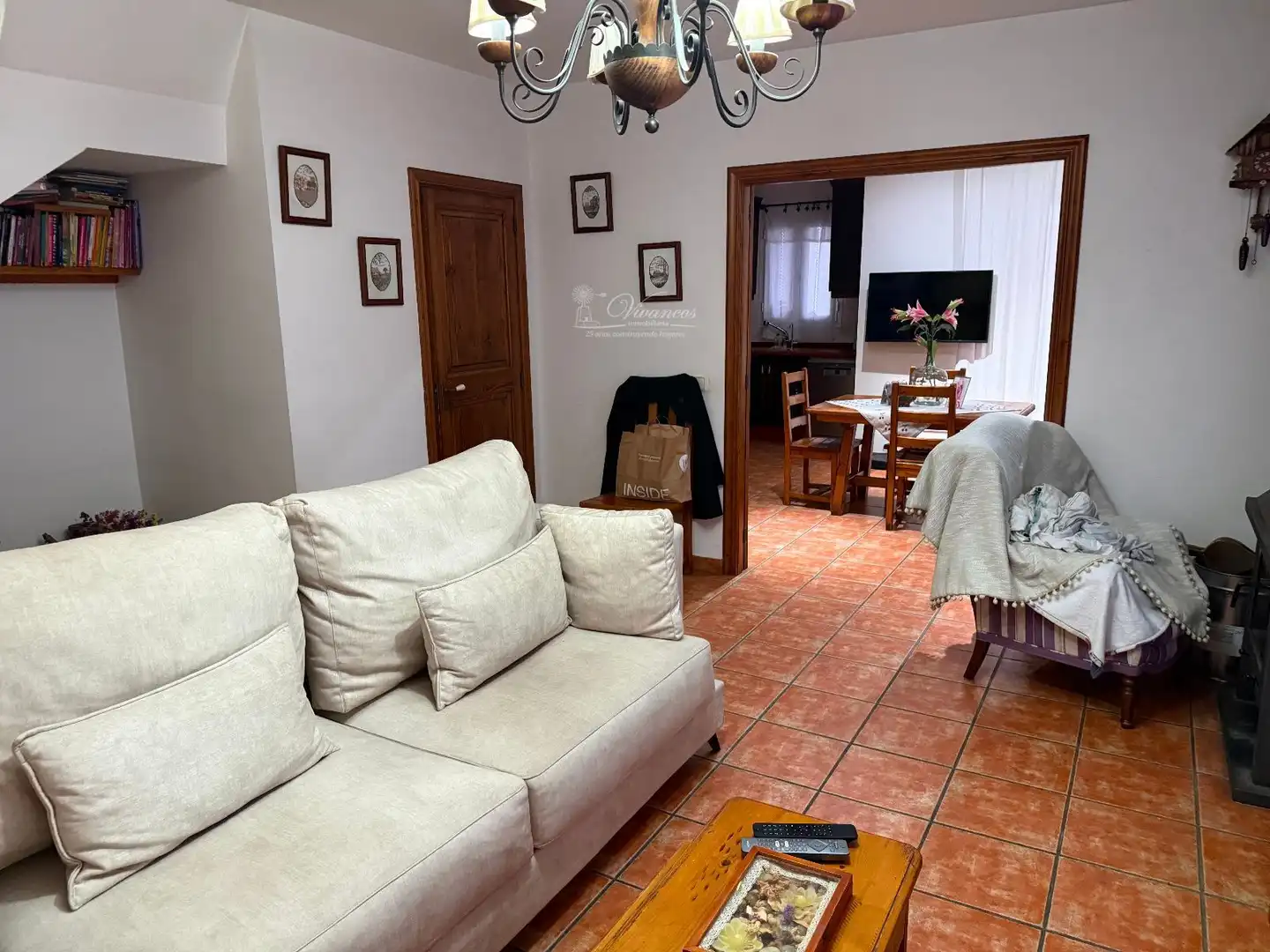 Sala de estar de Casa adosada en venta en Inca con Terraza y Piscina