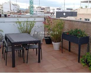Terrace of Attic to rent in  Valencia Capital  with Air Conditioner, Heating and Terrace