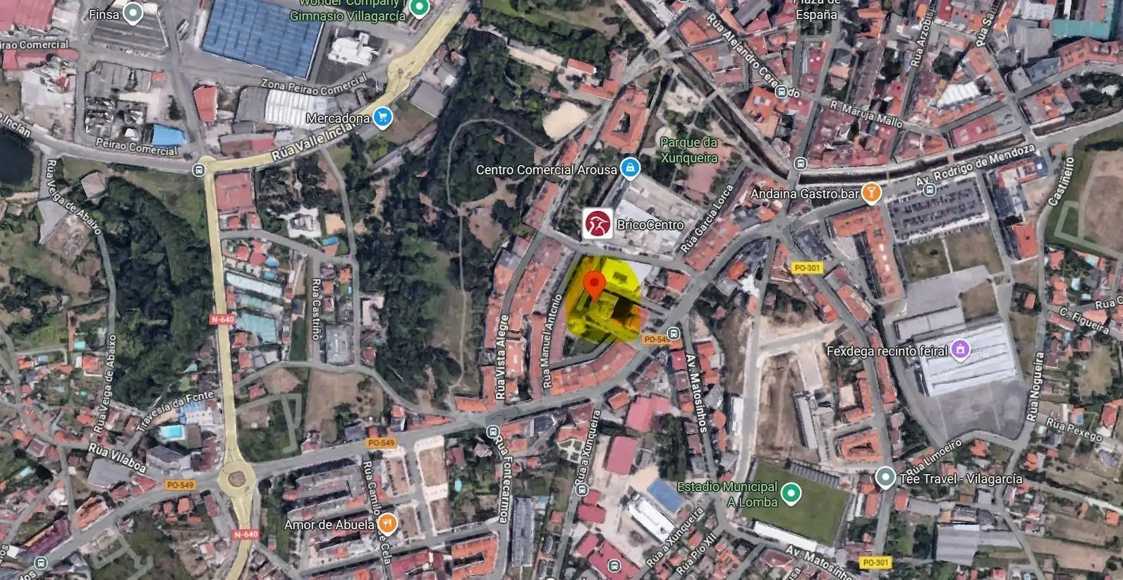 Vista exterior de Piso en venta en Vilagarcía de Arousa