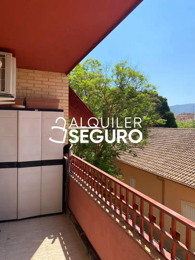 Terraza de Piso de alquiler en Murcia con Aire acondicionado, Calefacción y Amueblado