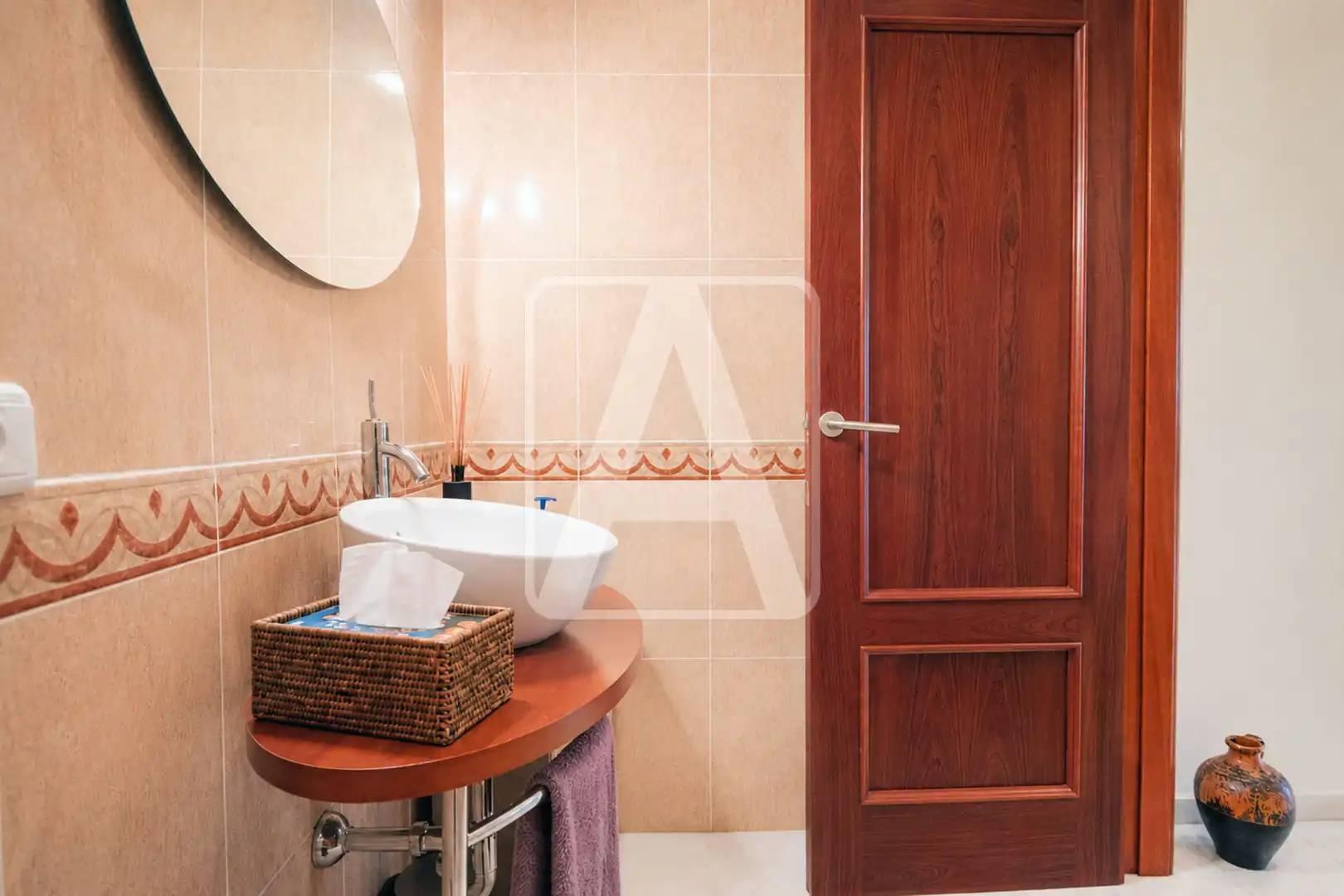 Bathroom of Houses for sale in Calpe / Calp  with Air Conditioner, Heating and Private garden