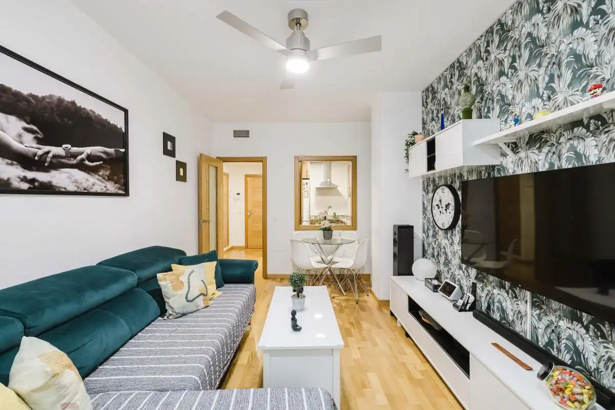 Sala de estar de Planta baja en venta en Torremolinos con Aire acondicionado, Calefacción y Amueblado