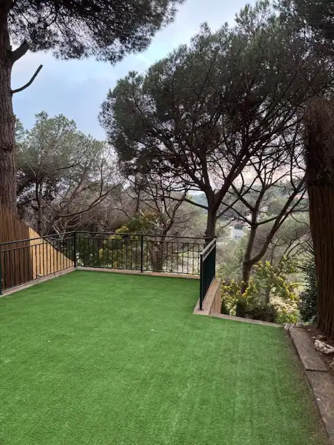 Terrassa de Casa adosada en venda en Mataró amb Aire condicionat, Calefacció i Jardí privat