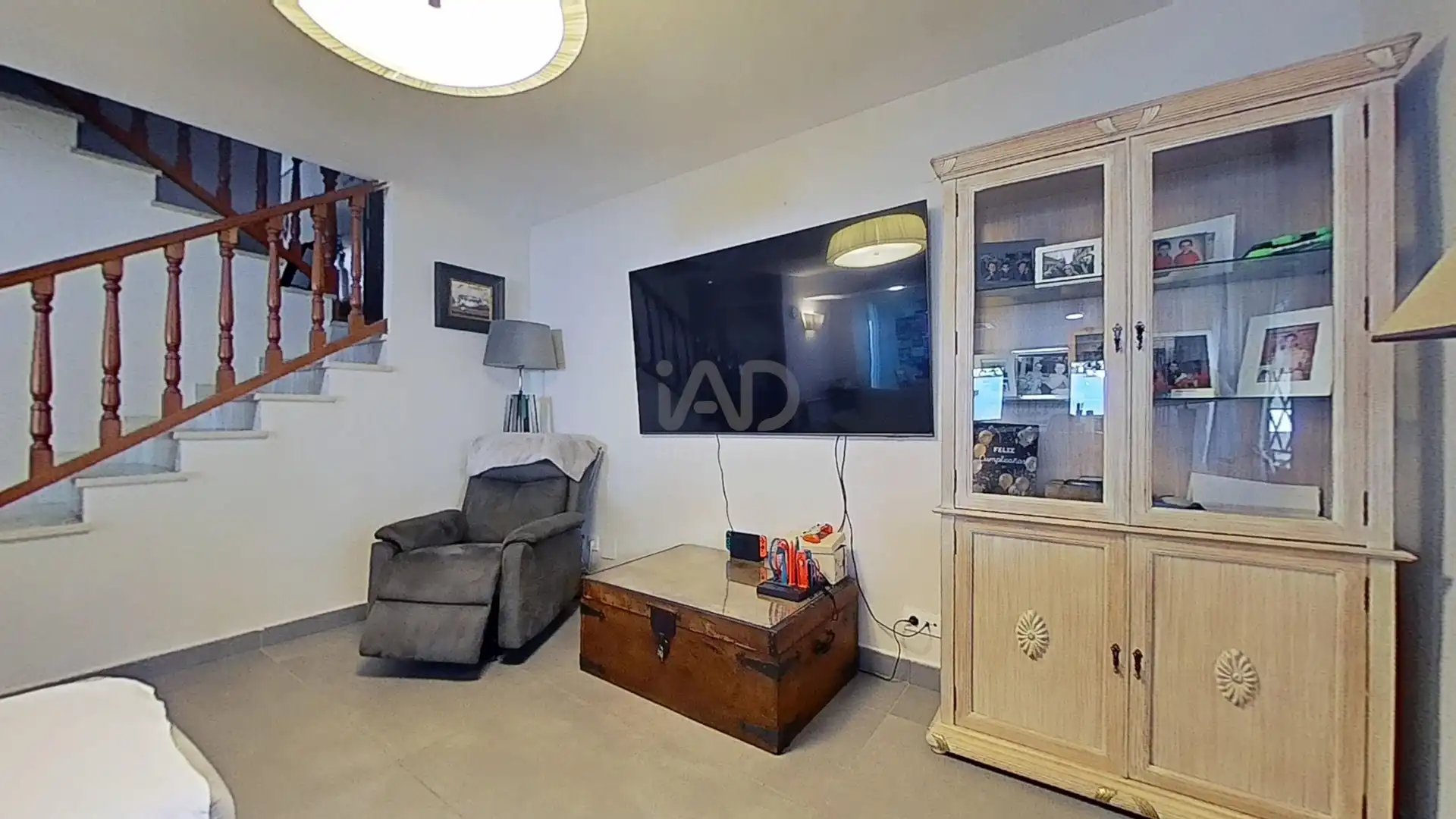 Wohnzimmer von Einfamilien-Reihenhaus zum Verkauf in Benicasim / Benicàssim mit Klimaanlage und Heizung