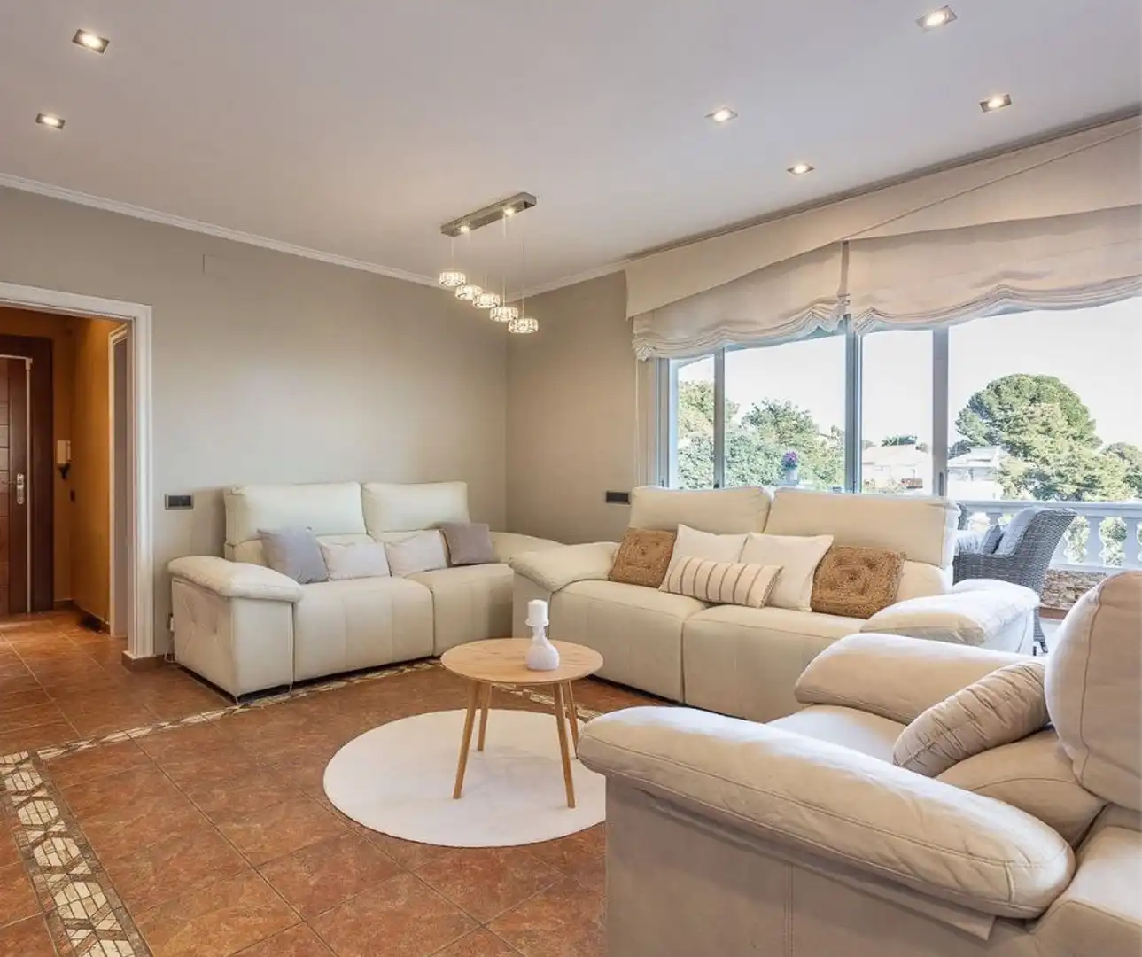 Sala de estar de Casa o chalet en venta en Santa Susanna con Aire acondicionado, Jardín privado y Terraza
