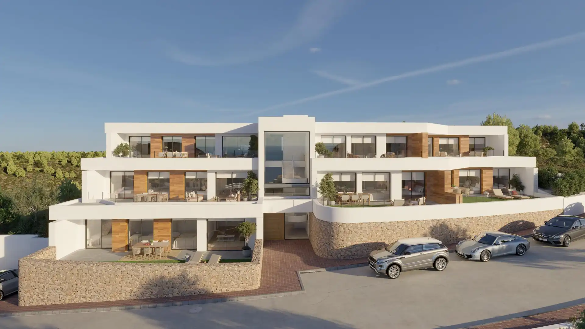 Vista exterior de Dúplex en venda en Benitachell / El Poble Nou de Benitatxell amb Aire condicionat, Terrassa i Alarma