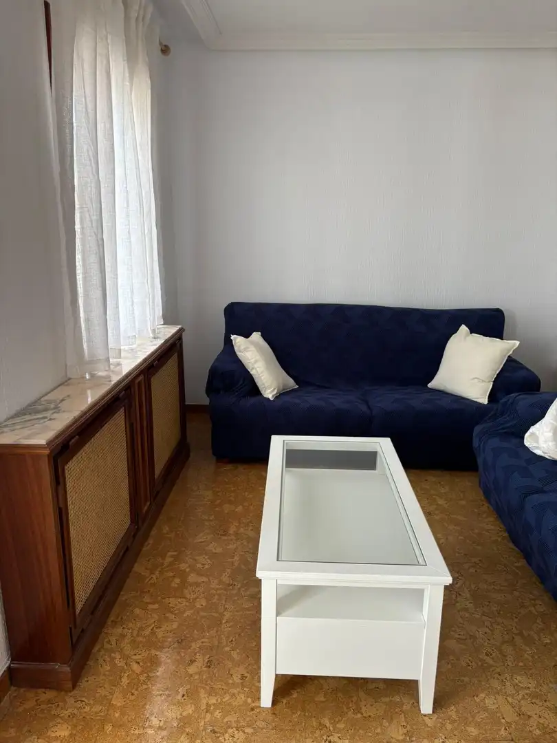 Sala de estar de Piso en venta en Palencia con Calefacción, Parquet y Amueblado