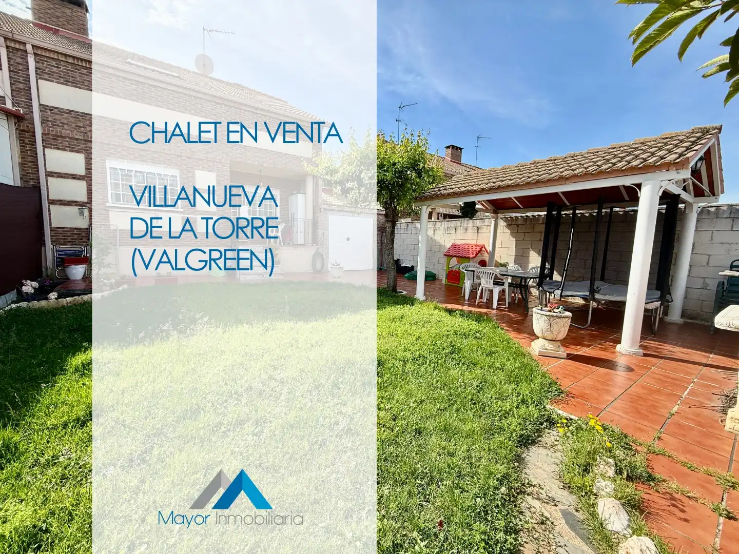 Außenansicht von Haus oder Chalet zum Verkauf in Villanueva de la Torre mit Klimaanlage, Heizung und Privatgarten