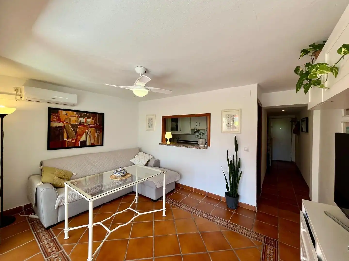 Living room of Ground floor for sale in Torremolinos  with Air Conditioner, Private garden and Terrace