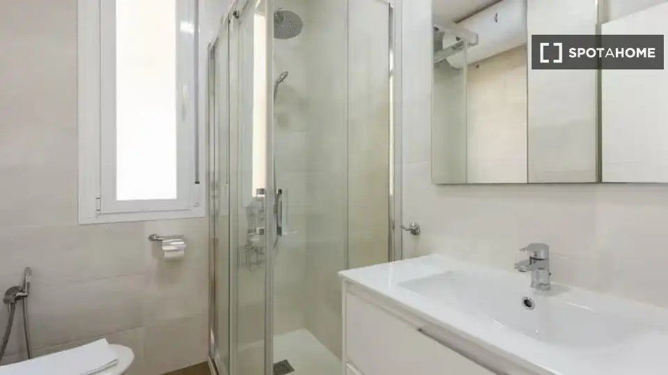 Bathroom of Apartments for share in Málaga  with Air Conditioner, Terrace and Furnished