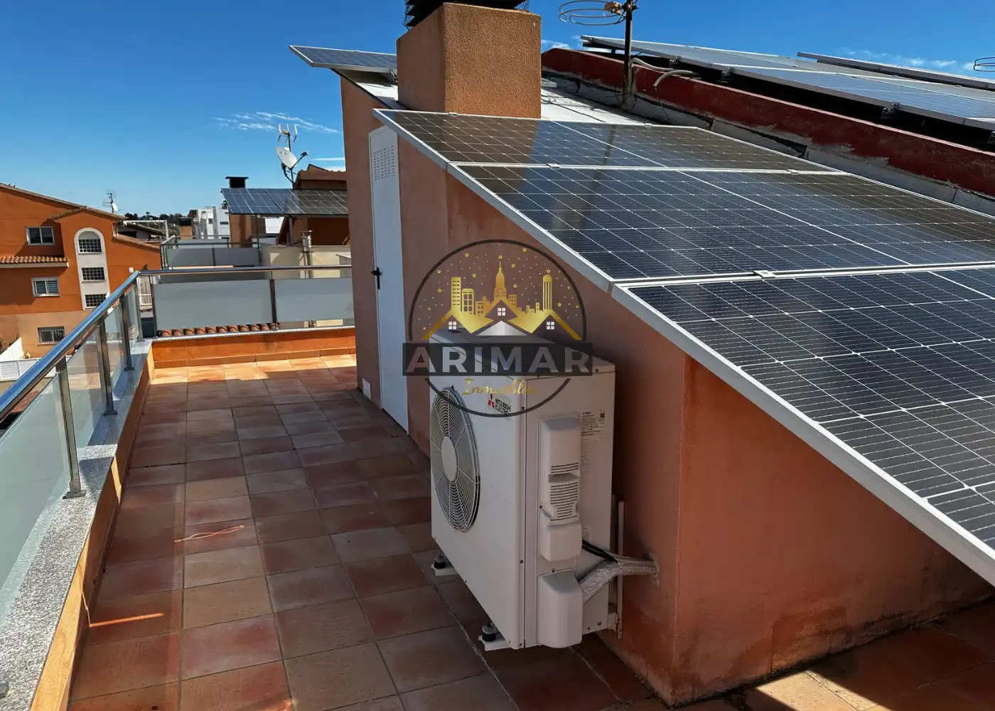 Balcony of Detached homes for sale in Burriana / Borriana  with Air Conditioner, Terrace and Swimming Pool
