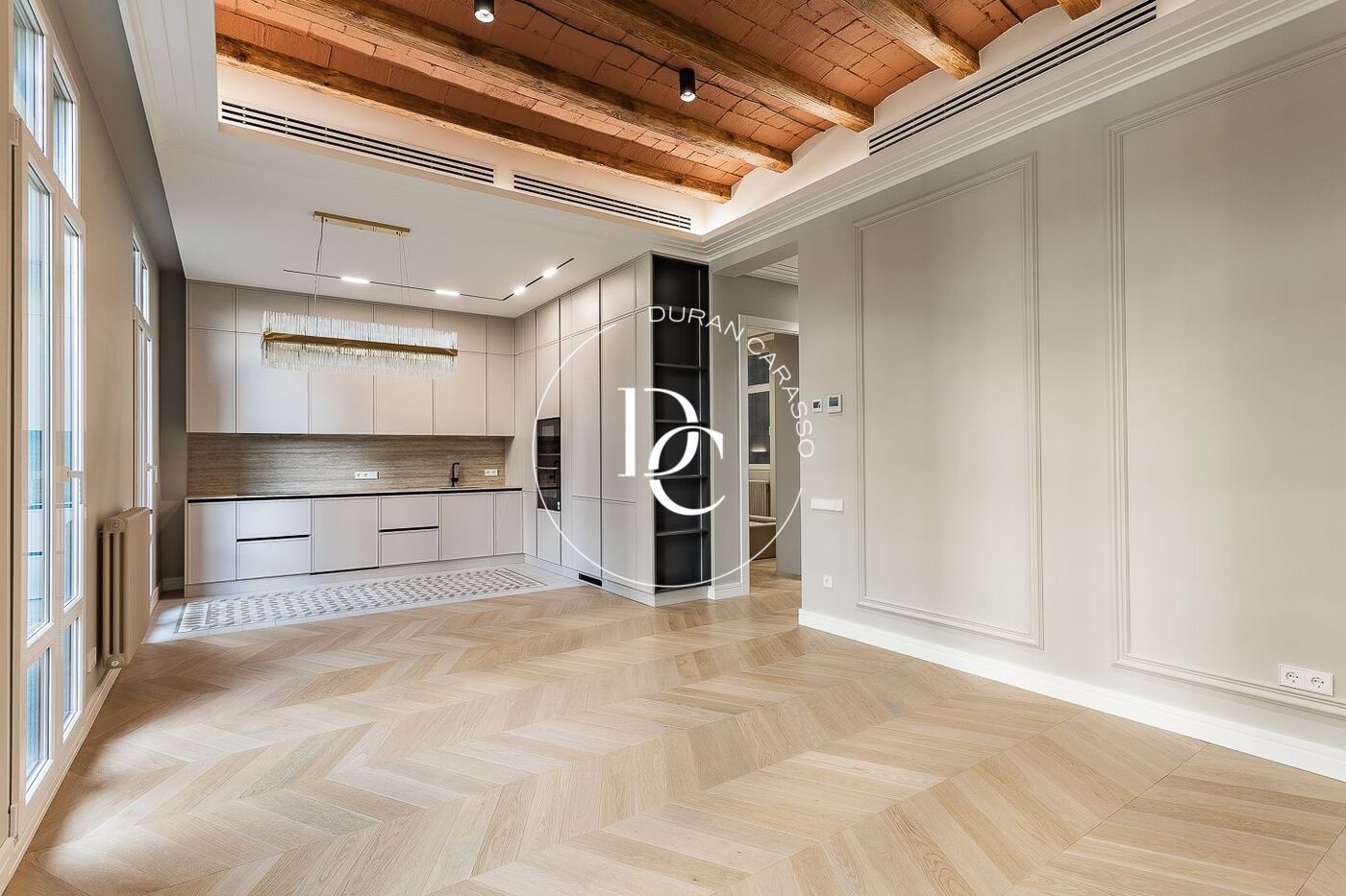 Kitchen of Flat for sale in  Barcelona Capital  with Air Conditioner, Heating and Terrace
