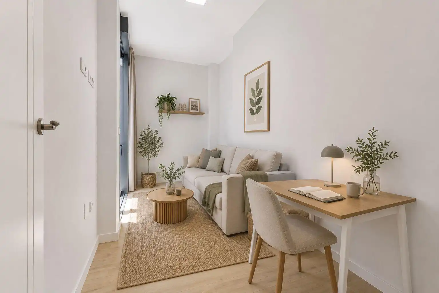 Sala d'estar de Apartament en venda en Fuengirola amb Aire condicionat, Calefacció i Parquet