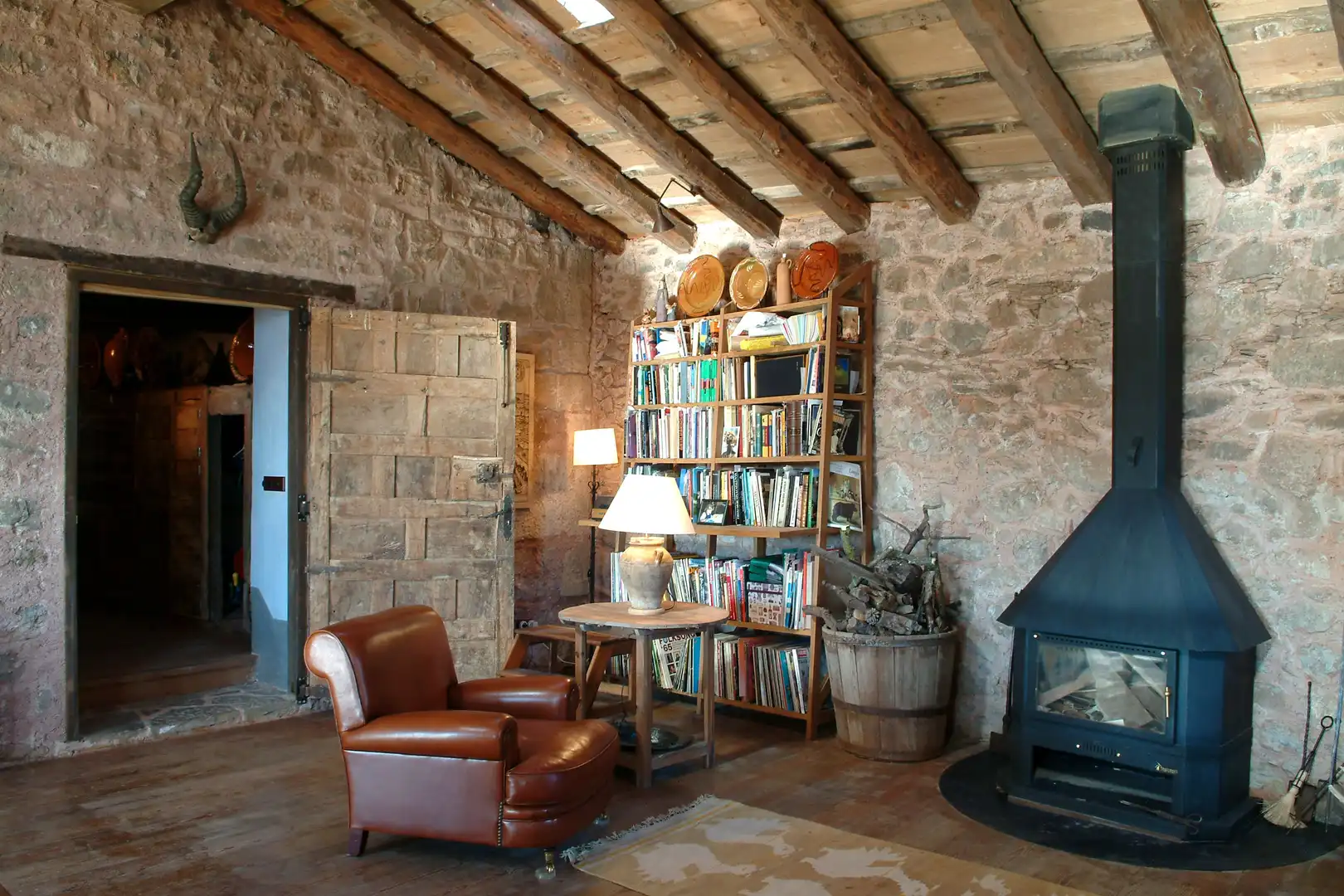 Sala de estar de Finca rústica en venta en Camprodon con Calefacción, Jardín privado y Terraza