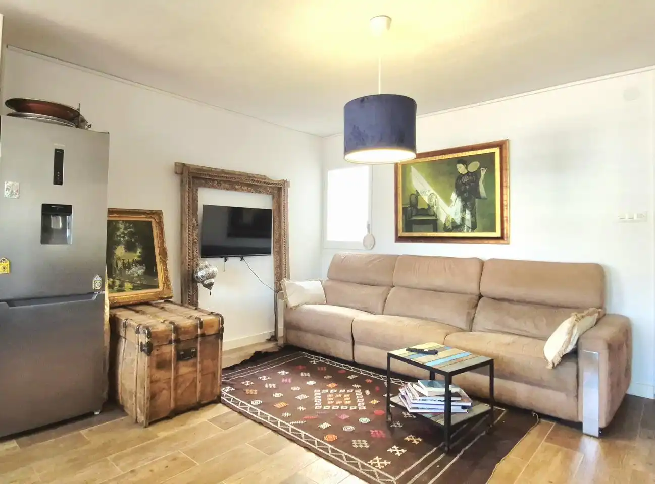 Sala d'estar de Àtic en venda en Terrassa amb Parquet, Terrassa i Balcó