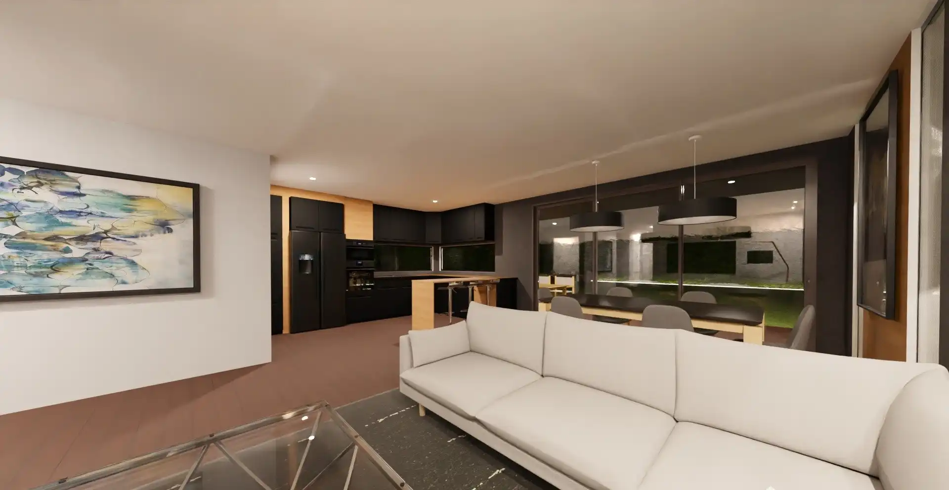 Living room of Houses for sale in Sant Cugat del Vallès  with Air Conditioner, Heating and Private garden