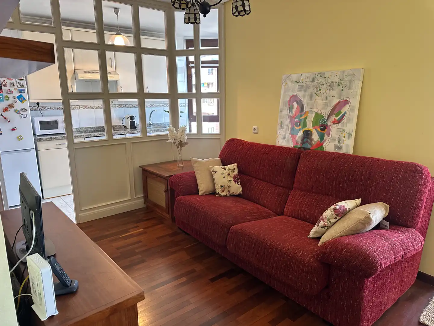 Sala de estar de Dúplex en venta en Avilés con Calefacción, Parquet y Trastero