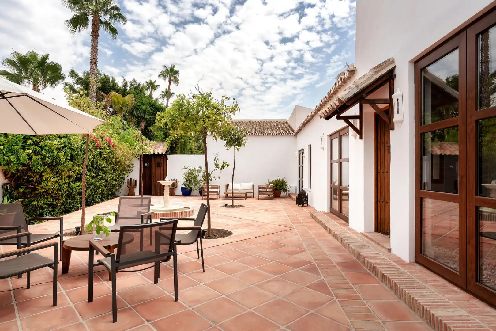 Terraza de Casa o chalet en venta en Estepona con Aire acondicionado, Jardín privado y Terraza
