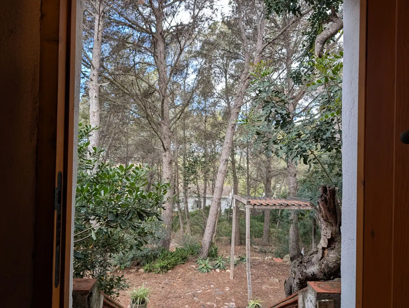 Garden of Houses for sale in Vilanova i la Geltrú  with Heating, Terrace and Swimming Pool