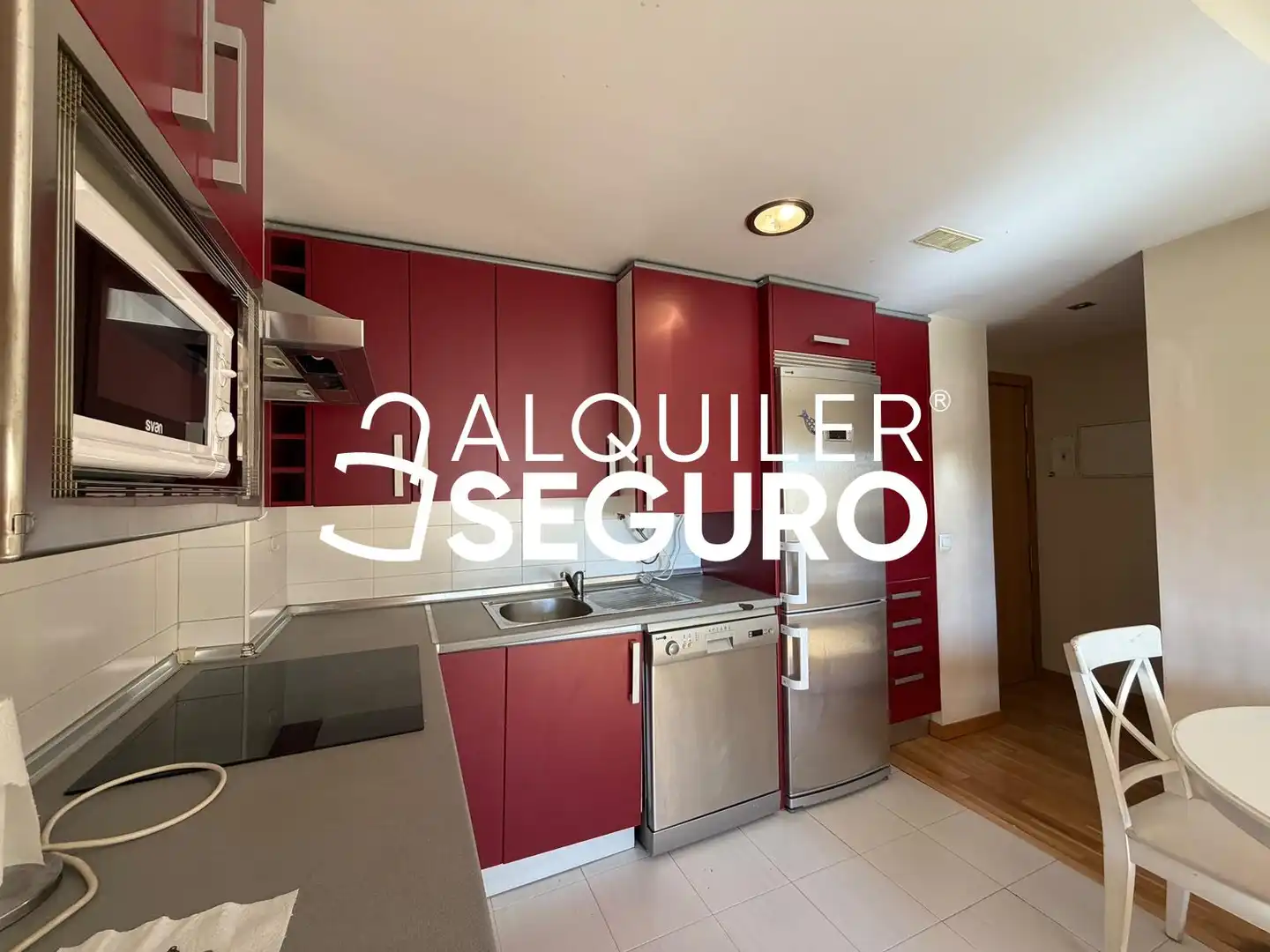 Cocina de Piso de alquiler en Madrid con Aire acondicionado, Calefacción y Piscina
