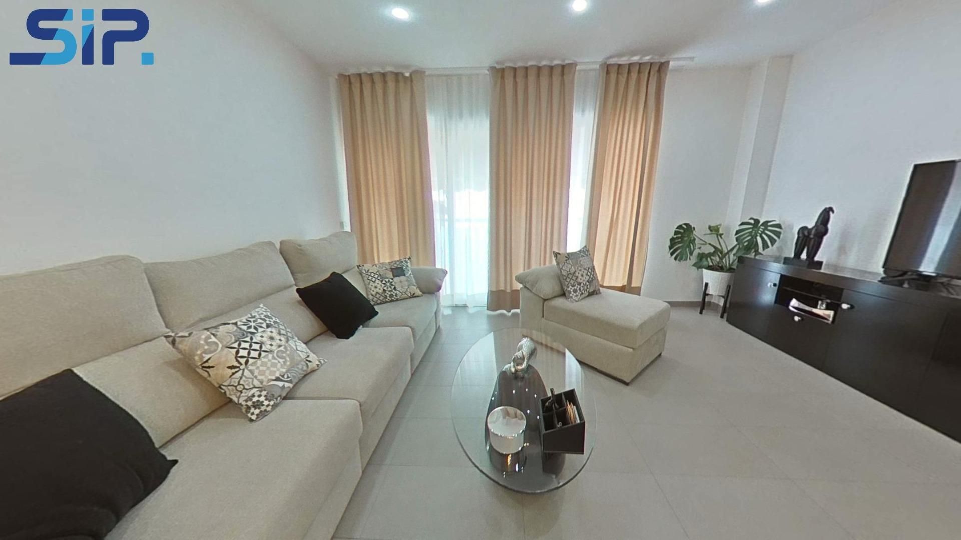 Living room of Flat for sale in Les Cabanyes  with Air Conditioner, Heating and Balcony