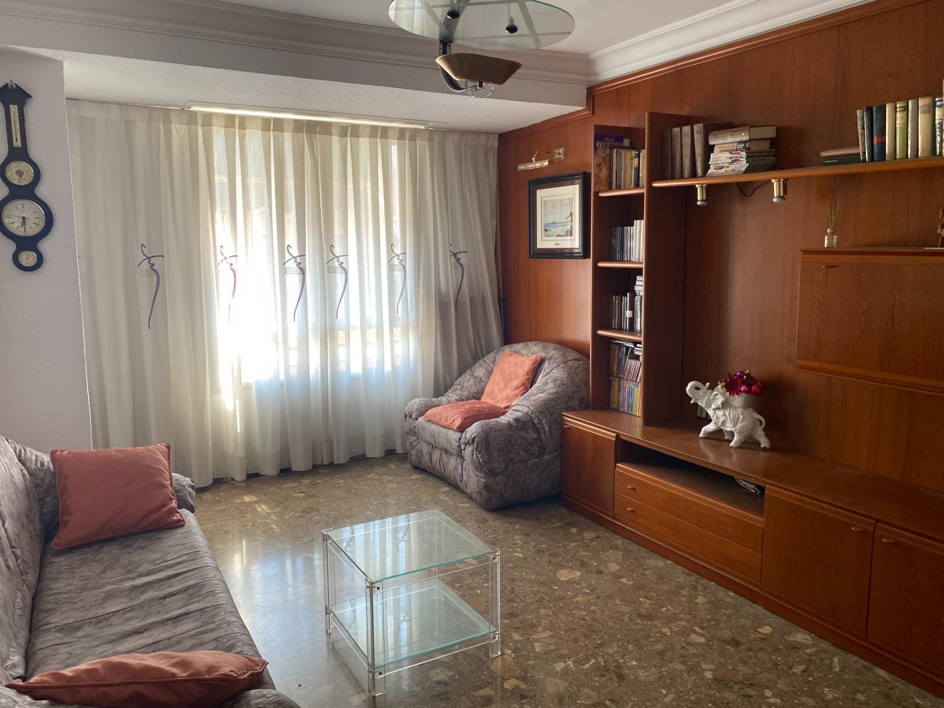 Living room of Flat for sale in  Valencia Capital  with Terrace and Balcony