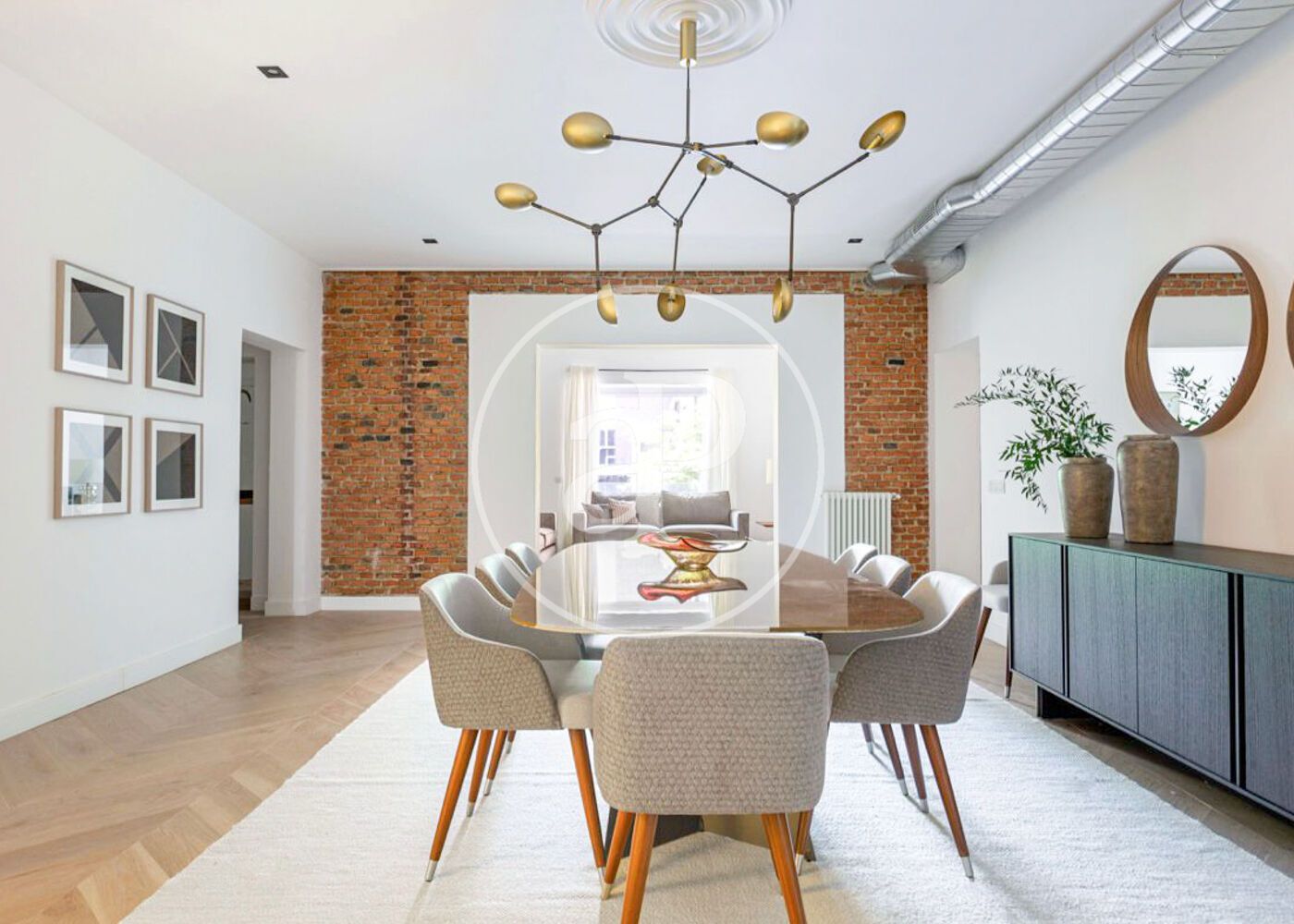 Dining room of Flat for sale in  Madrid Capital  with Air Conditioner, Heating and Storage room