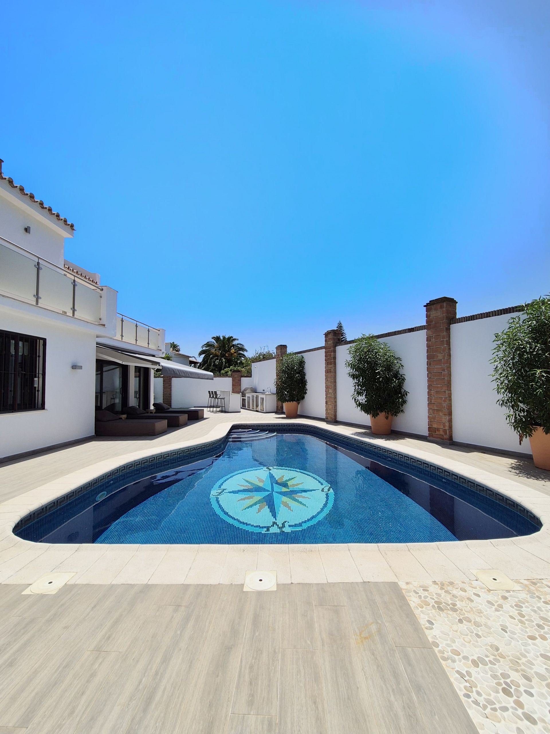Piscina de Casa o xalet de lloguer en Marbella amb Aire condicionat, Jardí privat i Terrassa