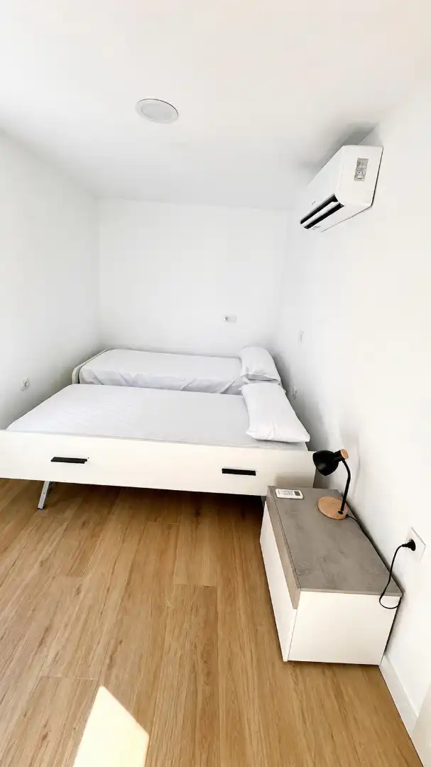 Schlafzimmer von Haus oder Chalet zur Miete in Águilas mit Klimaanlage, Heizung und Terrasse