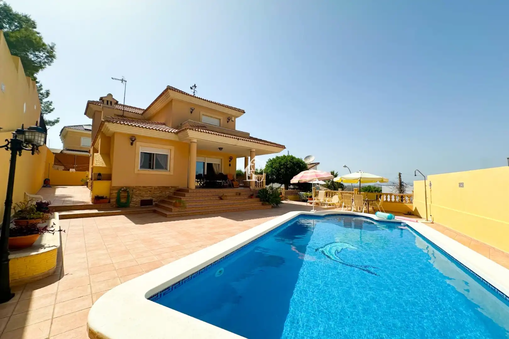 Schwimmbecken von Country house zur Miete in San Miguel de Salinas mit Klimaanlage, Privatgarten und Terrasse